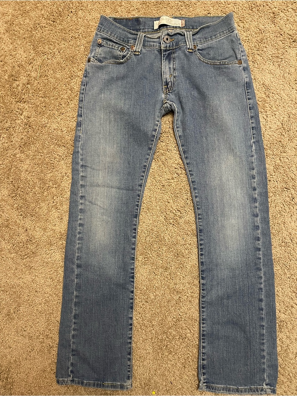 Levi's Men's Straight Jeans in Medium Blue Denim